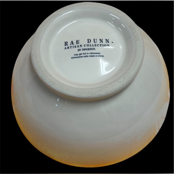 Rae Dunn BE WELL Cereal Bowl-Soup for your Soul Bowl-Blue inside 5.5” Ice cream - Picture 4 of 5